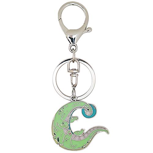 Funny Brachiosaurus Enamel Key Chain Cute Cartoon Dinosaur Keyring for Kids Children Holiday Gift