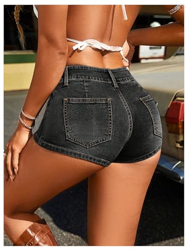 Mini short en jean confortable qui ne serre pas la taille - 3