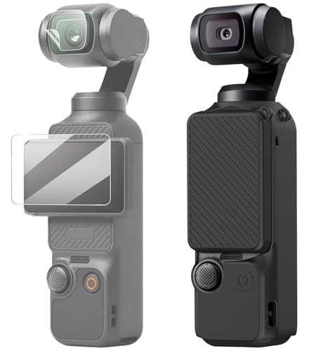 �P�[�X+�t�B���� For DJI OSMO POCKET 4 �J�����p�J�o�[+1���t���ی�t�B���� �V���R�����[�P�[�X �֗� ���s �y�� �L�Y�h�~ �h�o �h�k �y�ʏ��^ �ی�P�[�X �����h�~ �f�B�[�W�F�[�A�C OSMO POCKET 4 �p�S�ʕی�J�o�[�i