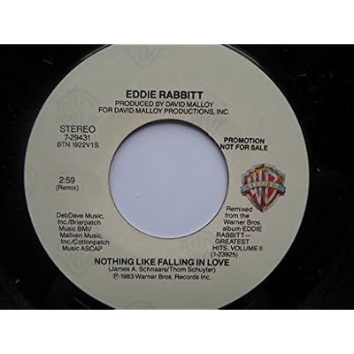 Rabbitt, Eddie Nothing Like Falling In Love 7" Warner Bros 729431 EX 1981 US pressing, demo