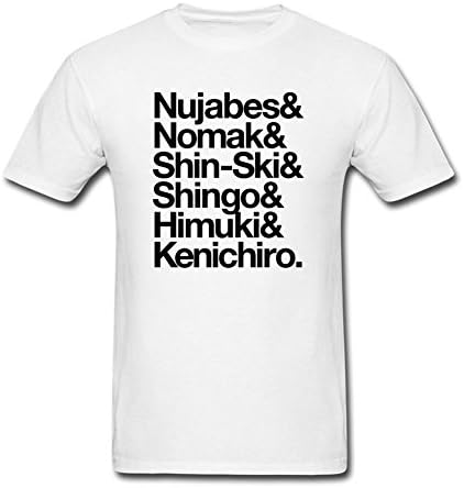 Liwon Man Japanese Hip Hop 100% Cotton Tshirts White M