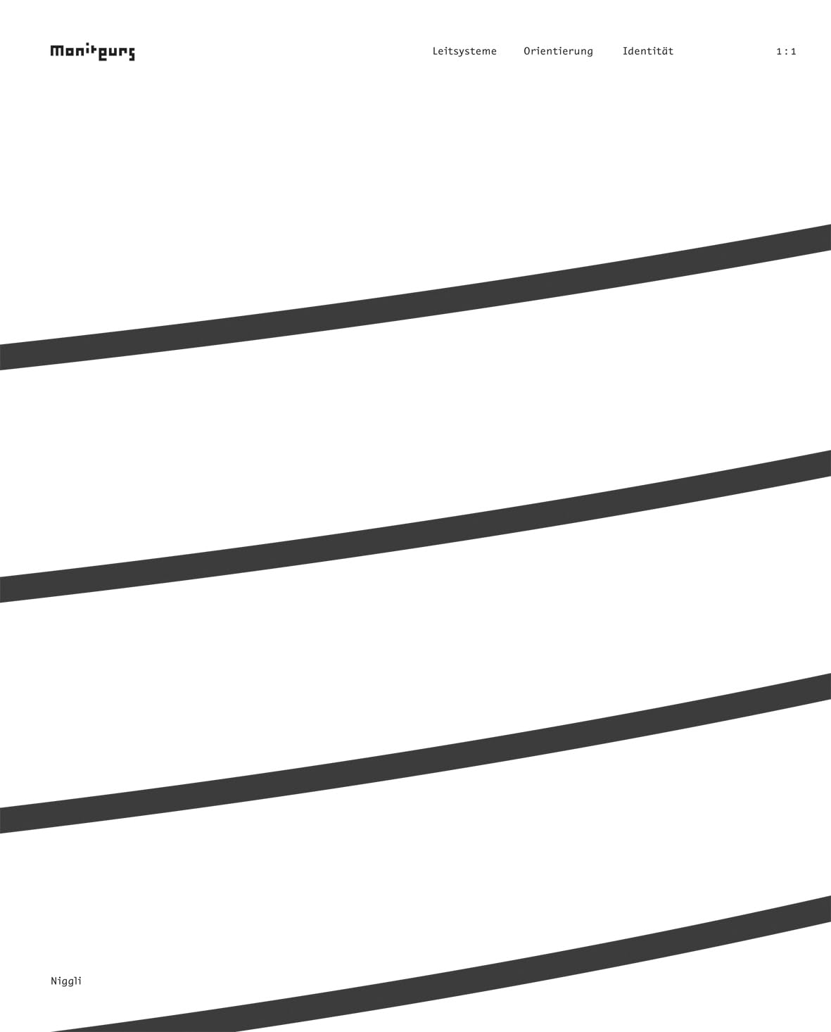 1:1 Signage Orientation Identity livre de design graphique