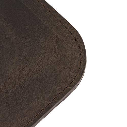 Leather Sleeve With Magnetic Flap For Apple Ipad Pro 12.9" And Other Tablets, Premium Handmade Leather And Soft Suede Interior By Blackbrook Case (Distressed Antique Coffee) #TOP5