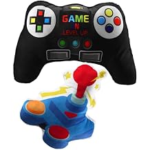 Sintuff 2 Pcs Game Controller Shaped Plush Throw Pillows - 15.75 Inch Soft Plush Gaming Throw Pillows, Video Game Controller & Joystick Stuffed Cushions for Gamer Room Decor, Sofa Bed & Gaming Chair