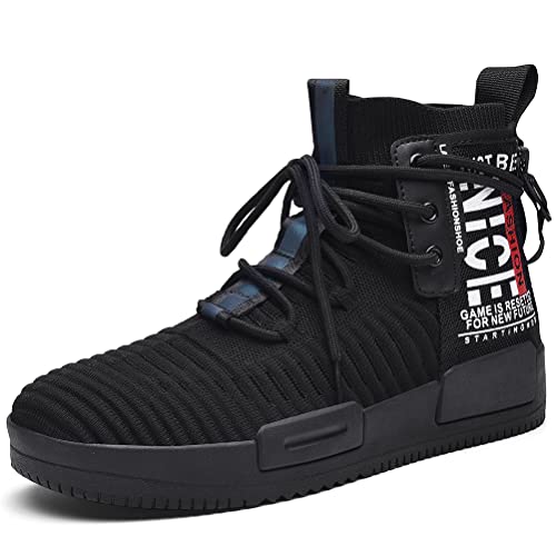 RUNMAXX Mens Fashion Walking Lace Up High Top Shoes Stylish Running Athletic Casual Sneaker3