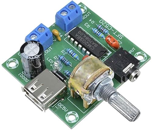 PM2038 2X5W Stereo Audio Amplifier Bord 5V USB Power Supply Adjustable Volume