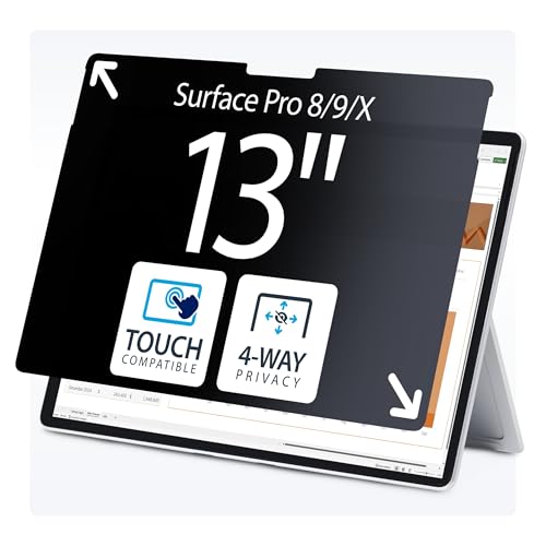 Filtre de Confidentialité 4 Directions Surface Pro 8 9 X 13 Pouces