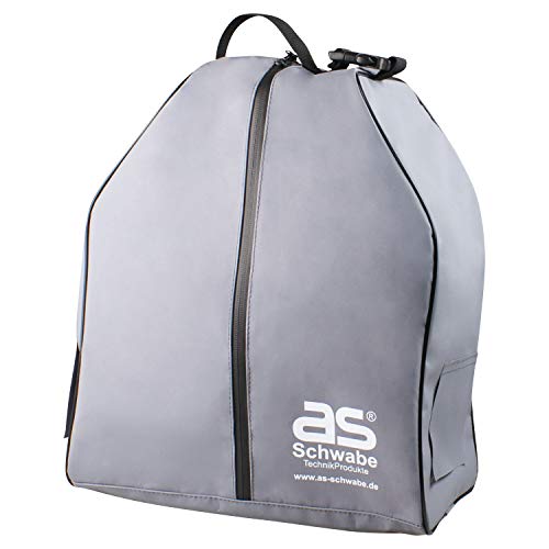 AS - Schwabe Camping Cable Drum Bag 39 x 33 x 21 cm - All Weather Protection Bag with 2X Pre-Cut Cable Openings - Rain and Dirt Protection - Grey I 12279