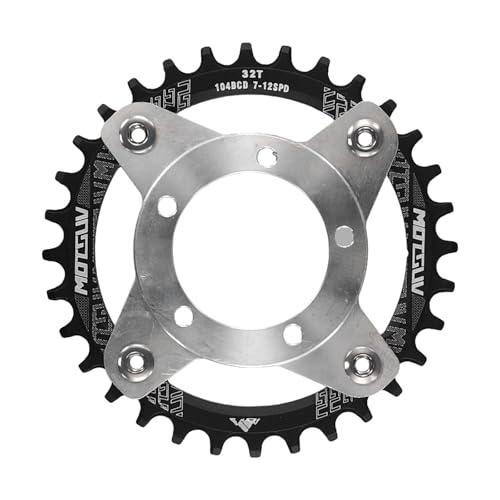 Pignon motorisation Bafang M01 M02 104BCD plateau 32T noir pour vélo électrique