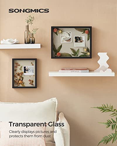 Songmics 11X14 Shadow Box Frame, Deep Box Frame With Top Slot And Push Pins, Picture Frame Display Case For Savings, Linen Fabric Backing For Diy Craft thumb #3