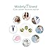 WINZIK Novelty Brooch Pin Set 3pcs Pretty Cute Bees Pattern Enamel-liked Lapel Pins Set Badges for Unisex Child Women Girls Clothes Bags Decor