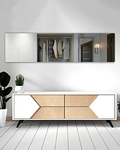 Canhard Unbreakable Full Length Wall Mirror,Shatterproof Mirror For Kids,4 Pack 10"X10",Mirrors For Bedroom,Mirrors For Wall,Over The Door Mirror Glassless,Sticky Mirrors For Wall,Full Body Mirror #TOP7