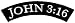 John 3:16 Patch Religious Embroidered Iron-On Christian Biker Rocker Emblem