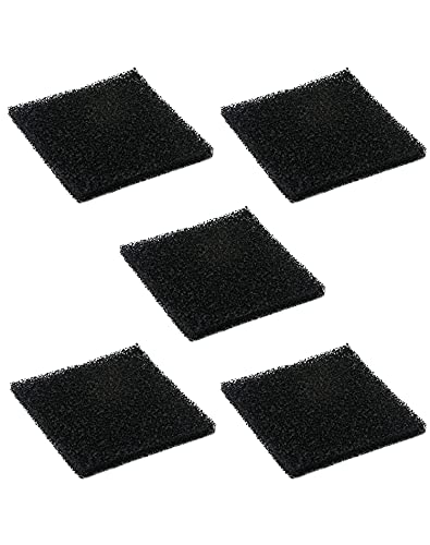 Image of QWORK Premium Fume Extractor Accessories, Replacement Activated Carbon Filters for Solder Fume Extractor, Compatible with Hakko /Xytronic /Aoyue Smoke Absorber - 5 Pack