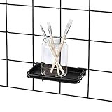 Formato alargado: con unas dimensiones de 18, 4 cm x 11, 0 cm x 2, 3 cm, el estante colgante es adecuado como soporte para bolígrafos, como jabonera o como posa llaves
