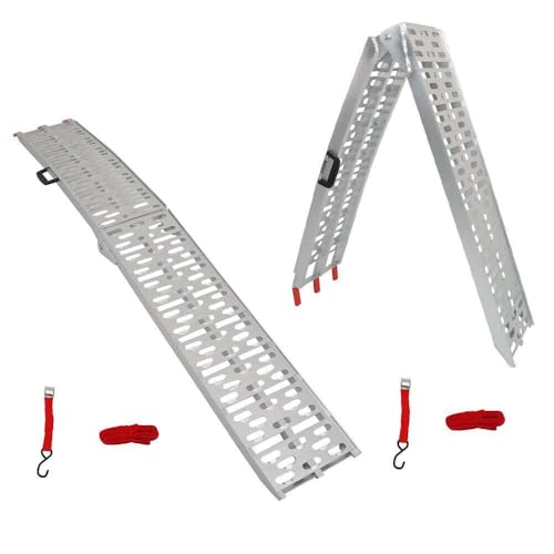 Rampas de carga plegables de aluminio 7.5 pies 2 piezas