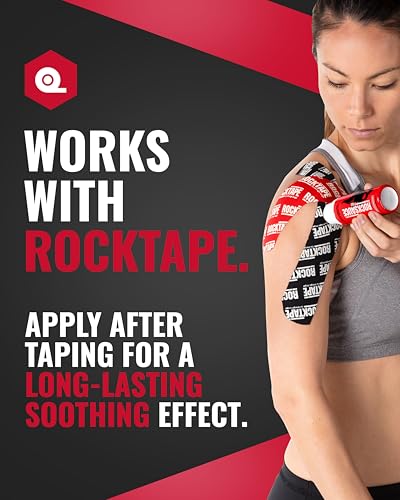 Image of RockSauce Fire, 3 oz Roll-On - Easy to use Pain Relief Cream - Capsaicin & Menthol Formula Relieves Muscle & Joint Pain - Works w / RockTape - No-Mess Applicator - Dye-Free, Won't Stain Clothes