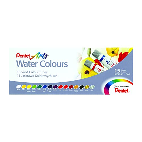 Aquarela Wfrs Pentel A Base De Água 15 Cores, Pentel, 15 Cores