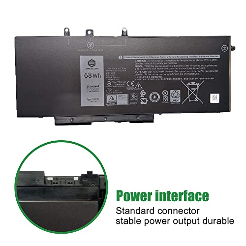 Gjknx Gd1Jp Dy9Nt Battery Replacement For Dell Latitude 5480 5580 5490 5590 5491 5591 5495 5488 Precision 3520 3530 Series 93Ftf 3Dddg 0Gd1Jp 0Dy9Nt 5Yhr4 Kcm82 0Kcm82 #TOP2