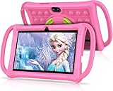 VASOUN Kids Tablet 7 inch, Android 13 Tablet for Kids, Toddler Tablets with Shockproof Case, 4GB(2+2) RAM 32GB ROM, Parental Control, GMS Certified WiFi Dual Camera with Eye Protection (Pink)