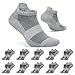 Produktbild FALARY Sneaker Socken Damen Kurze Socken Herren 43-46 Sportsocken Grau 10 Paar Baumwolle Atmungsaktive Laufsocken Unisex