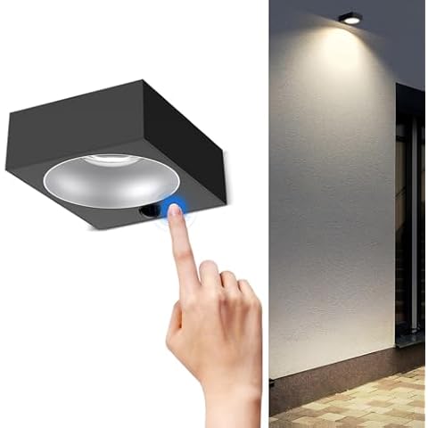 SOTTLOT Solar Wall Lights, 1000LM Solar Outdoor Light, 4000K Solar Powered Outdoor Lights with PIR Motion Sensor, IP65 Waterproof Solar Lights for Wall, Rail, Porch, Backyard, Garden, Frontdoor Cover