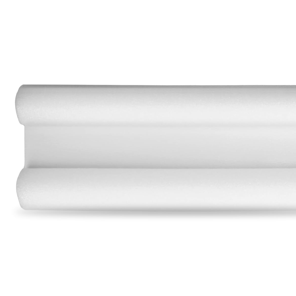 Amig - Burlete de espuma aislante para bajo puertas | Doble rodillo | Evita la entrada de frío, polvo o insectos por debajo de la puerta | Blanco | Polietileno