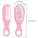 BESTonZON 1set Soft Massage Comb and Hair Brush Kit for Newborns Gentle Care for Boy Girl Scalp Pink Static and Safe Design