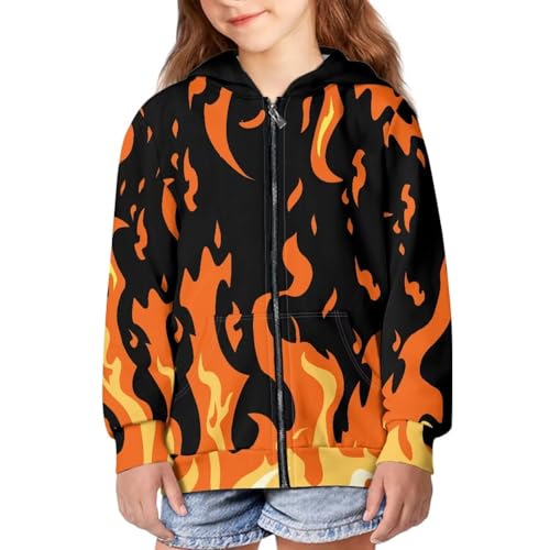 Image of Zipper Hoodie for Kids Full Zip Up Sweatshirt Active Coat Hooded Pullover with Pockets Size 6-16 Boys Girls