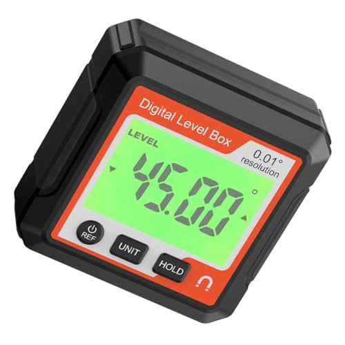 HEALEEP Mini Digital Protractor Digital Inclinometer and Angle Finder Compact Level Protractor