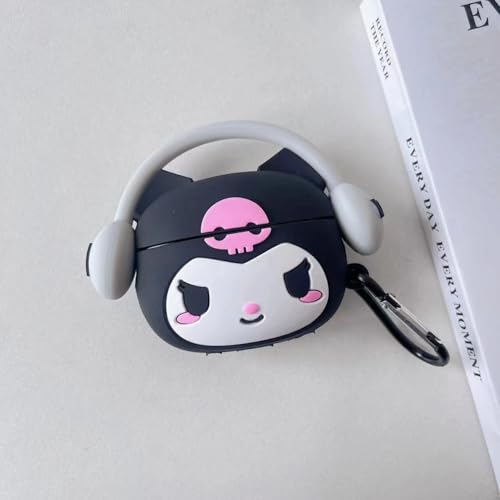 Image of Cartoon Silicone Case Compatible with Apple AirPods Pro 2 Case Cover - Cute 3D Shockproof 360 Protective Skin Cover with Keychain | AirPods Pro 2nd Gen Case (Cool-Kurami)