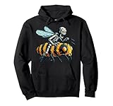 Pixelated Gaming Art Zombie Character Riding Bee