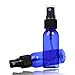 SINIDE Plastic Spray Bottles 30ML - 4 Pack 1oz Cobalt Blue Empty PET Refillable Cosmetic Perfume Atomizer Container with Fine Mist Sprayer for Essential Oils,liquids,Aromatherapy,Travel Size (Blue)
