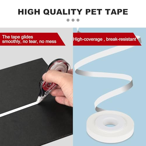 image for WISOPTUS 15PCS White Correction Tape with Dispenser, 39.37ft Each, Fas
