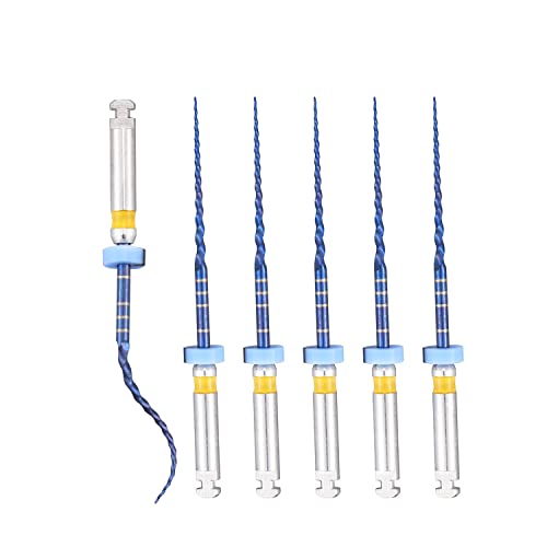 Xux 21Mm/25Mm F1 Endodontic Blue Files Heat Activation Bendable Engine Use 6Pcs/Pack Files Tools Accessory (25Mm) #TOP8