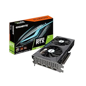 GIGABYTE GeForce RTX 3060 Eagle OC 12G (REV2.0) Graphics Card, 2X WINDFORCE Fans, 12GB 192-bit GDDR6, GV-N3060EAGLE OC-12GD Video Card