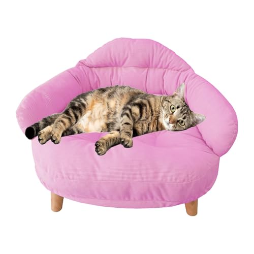 Hundestuhl – Haustiersofa | Eckhundebett | Sofas und Stühle für Hunde | Hundesofabett | Abnehmbare Couch Hundebett Hundesofa Couch | Weicher Haustiercouchstuhl, atmungsaktives Katzennestbett für das W