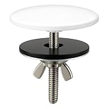 XNTONG - Sink Hole Cover, Sink Overflow Cap, Solid Brass Kitchen Sink Cover, Sink Blanking Cap, for Sink and Bath Overflow Cover, Sink Cover (White)