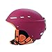 Casco De Esquí, Casco De Snowboard, Ventilación Ajustable, Compatible Con Gafas, Forro Y Almohadillas Para Los Oídos Extraíbles, Casco Para Deportes De Nieve Para Hombres, Mujeres Y Jóvenes,Púrpura,L