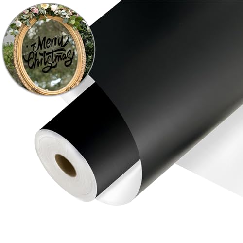 Vinyle adhésif permanent de qualité supérieure noir mat pour loisirs créatifs exigeants