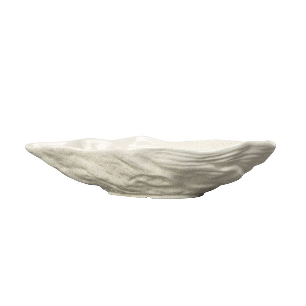 BY ON Cuenco de concha Alima, blanco, de dolomita fija, redondo, para guardar joyas o como decoración en el salón o el baño, cuenco decorativo, cuenco decorativo