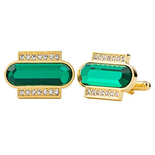 Vittorio Vico Capsule Colored Crystal Diamond Set Cufflinks by Classy Cufflinks