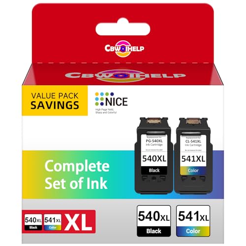 PG-540XL CL-541XL Ink Cartridges Combo Pack Replacement For - View #12