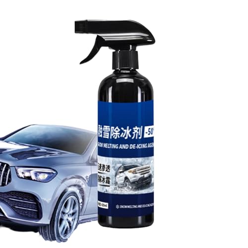 Windshield, Fast Defrosting Deicing Spray, Portable Snow Melter Liquid, Window Ice Melting Spray For, Mirrors, Key Locks, 1 Pack, Efficient Winter Preparation