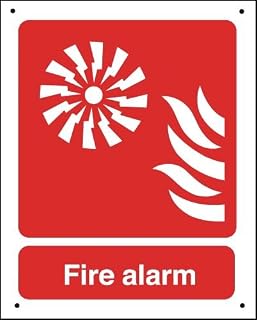 Fire Alarm Sound Symbol Safety Specialist Vandal Resistant Metal Tin Sign - 8x12 Inch