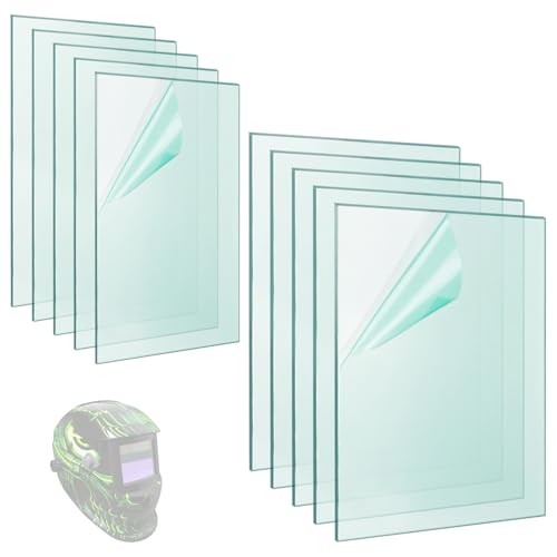 Lentes claros para casco de soldar, set de 10 piezas miniatura 1