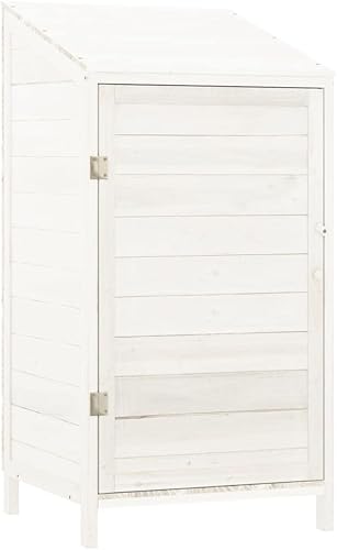 Miniatura 2 de Cobertizo de almacenamiento de madera para jardín, gabinete de almacenamiento al aire libre, cobertizo de herramientas de madera de jardín,