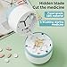 Pill Cutter - Pill Splitter for Small Pills with Stainless Steel Blade in one Third/Fourth, Suitable for Cuting Vitamins, Tablets (1-3 Grey New)