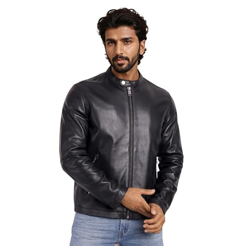 Image of Classic Stealth Black leather Jacket