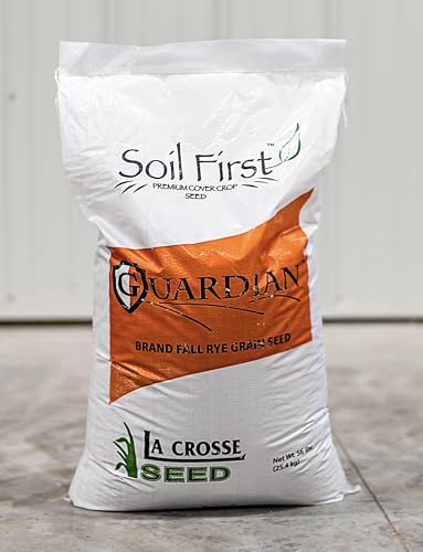 Winter Rye Seed for Planting 56 lb.– Fast Growing Cover Crop for Spring & Fall – Erosion...